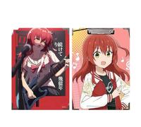 Sonsoke Gotoh Hitori Anime - Carpeta escolar de madera maciza de 31 x 22 cm, con clip de metal para documentos A4, exámenes y deberes (Kita Ikuyo 2)