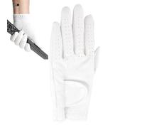 Sonsoke Guante de golf izquierdo, imitación de ante, antideslizante y transpirable, guantes deportivos ergonómicos para golf, tenis, ciclismo, entrenamiento (solo mano izquierda) (mujer, 21)