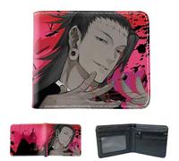 Sonsoke Itadori Yuji Satoru Gojo - Carteras de anime para hombre, doble pliegue, tarjeta de identificación, tarjeta de crédito, cartera multiusos para hombres y mujeres, regalo Cosprey, multicolor, L
