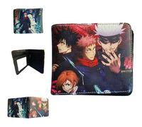 Sonsoke Itadori Yuji Satoru Gojo - Carteras de anime para hombre, doble pliegue, tarjeta de identificación, tarjeta de crédito, cartera multiusos para hombres y mujeres, regalo Cosprey, multicolor, L
