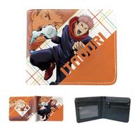 Sonsoke Itadori Yuji Satoru Gojo - Carteras de anime para hombre, doble pliegue, tarjeta de identificación, tarjeta de crédito, cartera multiusos para hombres y mujeres, regalo Cosprey, multicolor, L,