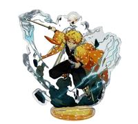Sonsoke Kamado Nezuko Anime Acrílico De Pie Juego Figura Soporte Acrílico Soporte Modelo Colecciones Periférico Mesa Cosplay Decoración (Agatsuma Zenitsu 2)