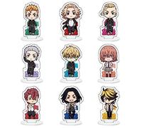 Sonsoke Tokyo Revengers - Figura de anime de 9 piezas, figura de juego de soporte de acrílico periférico, colección de adornos para cosplay (2)