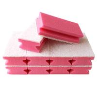 Sonty 10 esponjas de limpieza sin arañazos, grande, lavables, baño 15 x 7 x 4 cm, color blanco (rojo)