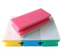 Sonty 4 Pieza Esponja Jumbo XL Soft, Limpieza Esponja Premium, con Mango kratzfrei, Papel sin lijas, 15 x 7 x 4 cm, 4 Unidades, Multicolor, Poliéster, Lavable hasta 60 °C, No Abrasivo