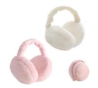 Sonwaha Orejeras, 2 PCS Orejeras Frio Lindas Felpa Invierno Orejeras Térmicas Plegables Orejeras para Mujer Hombre