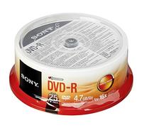 Sony 25DMR47SP - Bobina de 25 DVD-R grabables, 4.7 GB 1x-16x