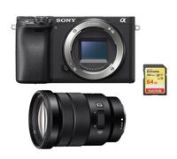 SONY A6400 Cuerpo Negro + SONY SEL 18-105MM F4 G OSS + tarjeta SD 64GB