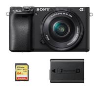 SONY A6400 KIT Negro SEL 16-50MM F3.5-5.6 OSS + tarjeta SD 64GB + NP-FW50