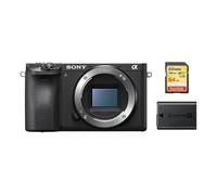 SONY A6500 Cuerpo Negro + Tarjeta SD 64GB + Batería NP-FW50