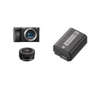 Sony Alpha 6400 Cámara APS-C con Objetivo Zoom 16-50mm, Batería NP-FW50 y Bolsa LCS-AMB - AF Rápido 0.02s, 24.2MP, Vídeo 4K, Pantalla Inclinable, Kit Completo para Fotografía, Viajes y Vlogging
