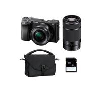SONY ALPHA 6400 NEGRO + 16-50 + 55-210 + Bolsa + SD 8 Go