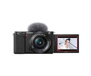 Sony Alpha ZV-E10 - APS-C - Cámara Vlog sin Espejo con Lentes Intercambiables, Color Negro