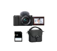 SONY ALPHA ZV-E10 NEGRO + 16-50 PZ + Bolsa + SD 8 Go