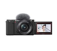 Sony Alpha ZV-E10L Camara Vlog + ECM-W2BT Micrófono Inalámbrico con Conectividad Bluetooth + GP-VPT2BT Estabilizador para Cámaras