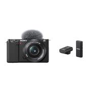 Sony Alpha ZV-E10L Cámara Vlog sin Espejo con Lente 16-50mm Power Zoom,Micrófono Inalámbrico ECM-W2BT y Grip Multifunción GP-VPT3 - 4K Video,Pantalla Abatible,AF Ocular Ideal para Vlogging y Streaming