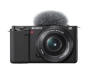 Sony Alpha ZV-E10L - Cámara vlog sin espejo de objetivos intercambiables con lente de kit Power Zoom de 16-50 mm f/3.5 - 5.6, pantalla de ángulo variable para vlogging, color negro