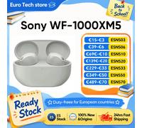 SONY-auriculares inalámbricos WF-1000XM5, cascos con Bluetooth, cancelación de ruido, batería de hasta 24 horas de duración, Conexión multipunto Sliver