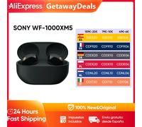 SONY-auriculares inalámbricos WF-1000XM5, cascos con Bluetooth, cancelación de ruido, batería de hasta 24 horas de duración, Conexión multipunto Sliver