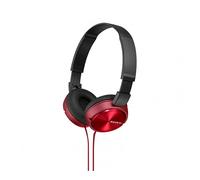 Sony auriculares plegables mdr-zx310 - rojo metálico