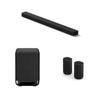 Sony BRAVIA Theatre Bar 9, Kit Surround con Subwoofer Premium SA-SW5 y Altavoces Traseros SA-RS5 Dolby Atmos® Wi-Fi®, Bluetooth®, 360 Spatial Sound Mapping