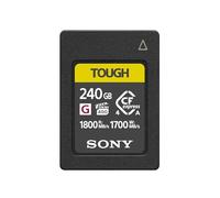 Sony CEA-G240T Tarjeta de Memoria Flash Cfexpress Tipo A Tough de 240 GB. Serie G de Alta Velocidad VPG400 con garantía de Rendimiento de vídeo (Lectura de 1800 MB/s y Escritura de 1700 MB/s)