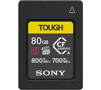 Sony CEAG80T.SYM - Tough Cfexpress Tarjeta de Memoria Flash de 80 GB Tipo A, VPG400 Serie G de Alta Velocidad con garantía de Rendimiento de vídeo (Lectura de 800 MB/s y Escritura 700 MB/s), Negro
