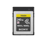 Sony CEB-G240T - Tarjeta de Memoria compacta Flash Express de 240 GB, Escritura de 1750 MB/s, grabaciones Raw y vídeo 4K con Alta tasa de bits