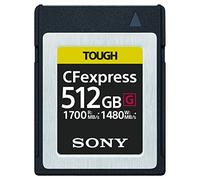 Sony CEB-G512 - Tarjeta de Memoria CFexpress ultrarápida (512GB, Lectura a 1700MB/s y Escritura a 1480MB/s)