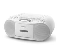 SONY CFD-S 70 CD BOOMBOX con Grabadora FM AM Wide-FM Blanco CD radio-cassette