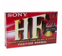 Sony Cinta Grabadora 60 Minutos Negro Cassette