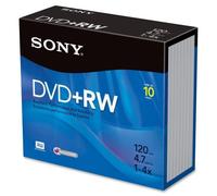 Sony DVD + RW regrabables discos