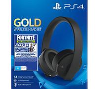 Sony - Gold Black Wireless 7.1 Gaming Headset Fortnite Neo Versa Bundle (PS4)