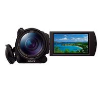 Sony Handycam FDR-AX100 - Videocámara - 4K - 20,9 MP - zoom óptico 12x - Carl Zeiss - tarjeta Flash - Wi-Fi, NFC - negro nuevo