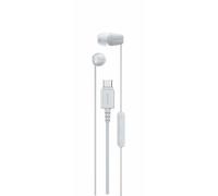 Sony IER-EX15C Auriculares con Cable USB-C y micrófono Blanco | Casos in Ear Ligeros para Android, iPhone, portátiles y PC; Cable sin enredos, Sonido nítido Viajar y para Uso Diario