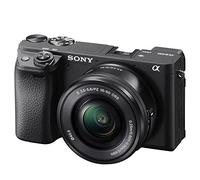 Sony ILCE6400LB.CEC Alpha 6400, Cámara evil APS-C, objetivo zoom potente 16-50mm f/3.5-5.6, Enfoque automático rápido 0.02s, 24.2 Megapíxeles, vídeos en 4K, pantalla inclinable para Vlogging, Negro