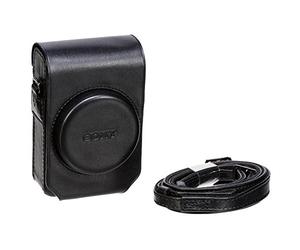 Sony LCS-RXGB - Funda de piel negra para serie Sony RX100, negro