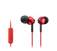 Sony MDREX110APR - Auriculares in-ear (con micrófono y control de volúmen y reproducción incorporado) color rojo