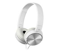 Sony MDRZX110NAW.CE7 - Auricular Plegable (cancelación de Ruido, autonomía de 80 Horas, micrófono Incorporado, Control Remoto para Smartphones), Blanco