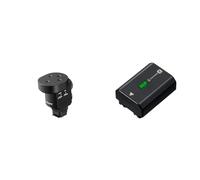 Sony, Micrófono direccional ECM-M1, Compacto, 8 en 1, inalámbrico y sin batería & Paquete de baterías Recargables de la Serie Z NPFZ100.CE - Negro