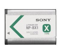 Sony NPBX1/M8 Li-Ion 1240mAh 3.6V Batería Recargable - Baterías Recargables (1240 mAh, 4,5 WH, Ión de Litio, 3,6 V, Gris, 1 Pieza(s))