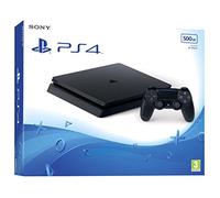 Sony PlayStation 4 Slim 500 Go, Avec 1 manette sans fil DUALSHOCK 4 V2, Châssis F, Noir (Jet Black) [Importación francesa]