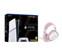 Sony PlayStation 5 Slim Digital Chasis E + Auriculares Corsair Void V2 inalámbricos Bluetooth gaming con Dolby Atmos, micrófono y carga rápida rosa