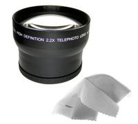 Sony PMW-EX1R XDCAM 2,2 x de alta definición teleobjetivo lente (72 mm) fabricado por óptica + Stepping Anillo 77 - 72 mm + NWV directa Micro fibra paño de limpieza