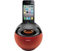 Sony RDPV20IPR - Altavoz para iPod/iPhone, Color Rojo