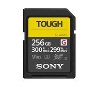 Sony SDXC 256GB SF-G Tough Series - V90 UHS-II U3 - Tarjeta de Memoria Digital - Lectura de 300 MB/s y Escritura 299 MB/s [SFG256T]