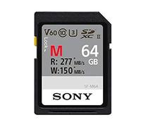 Sony SF64M - Tarjeta de memoria SD de 64 GB, color negro