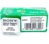 Sony SR41N-PB - Pila 392 blister sin mercurio para audífonos, cámaras, relojes y videocámaras (1.55 V, 160mAh)
