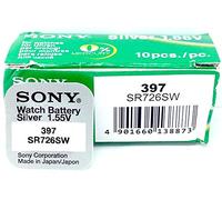 Sony SR726SWN-PB - Pila 397 blister sin mercurio para audífonos, cámaras, relojes y videocámaras (1.55 V, 160mAh)