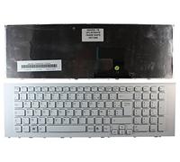 Sony Vaio VPCEF4E1R/WI Blanco Marco Blanco Diseño Francés Teclado para ordenador portátil (PC) de repuesto